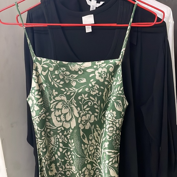 ZARA Green Floral Midi Dress | NWOT - Picture 13 of 14